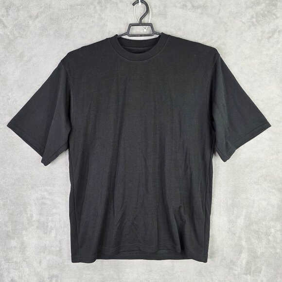 Mens George Black T Shirt Short Sleeve Crew Neck Rayon Polyester Blend Size XL - Picture 2 of 7